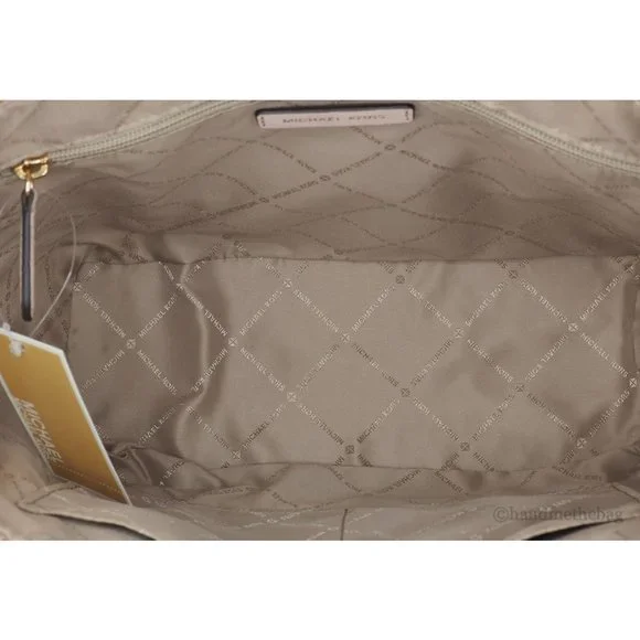 NWT Michael Kors Charlotte Ballet Signature PVC Large Top Zip Tote Shoulder Bag - Picture 8 of 9